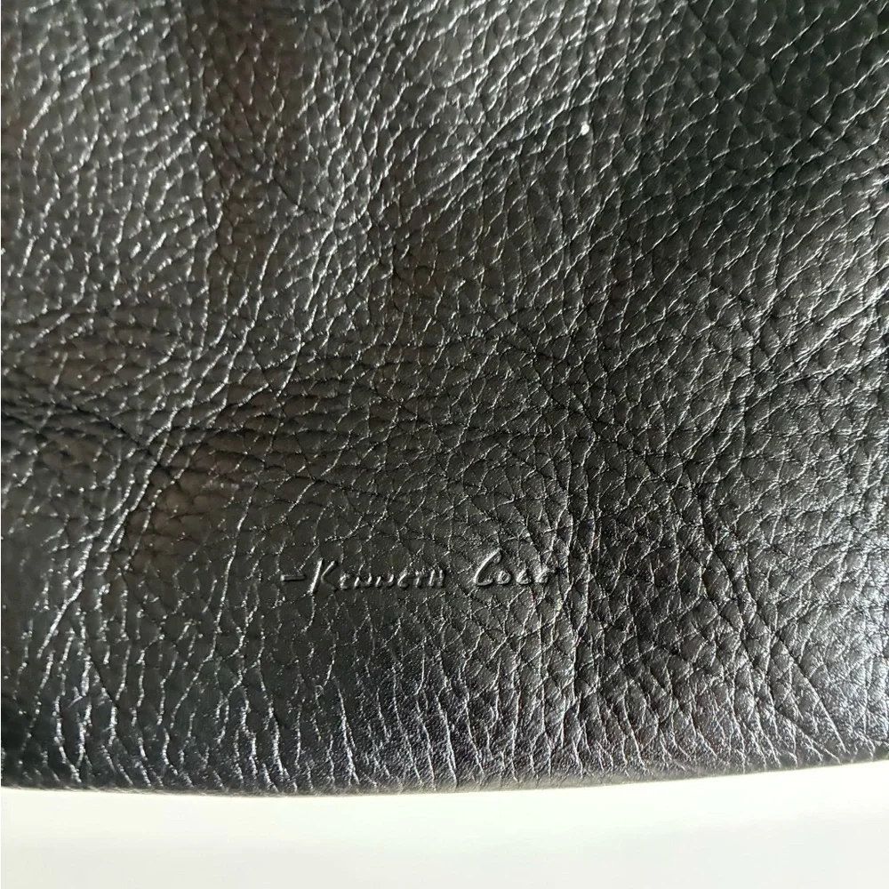 DKNY silver ring Leather black Handbag